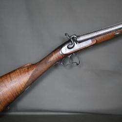 Fusil de chasse de fort calibre &agrave; canons juxtapos&eacute;s &agrave; percussion- Circa 1850
