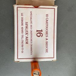 1 bo&icirc;te de cartouches &agrave; broche calibre 16 plomb