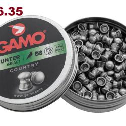 Plombs Hunter t&ecirc;te ronde - Cal 6.35 mm  X 200