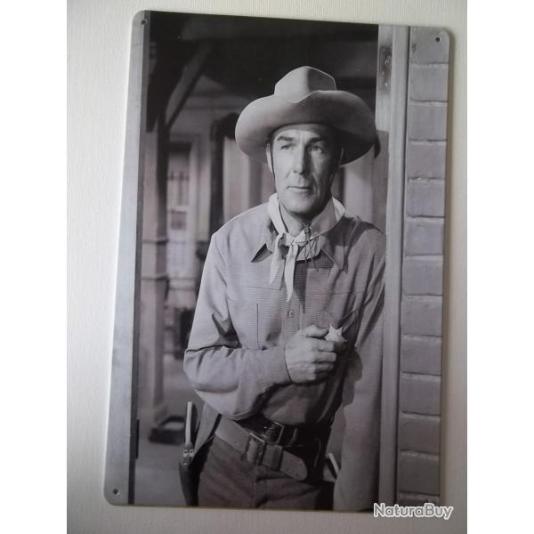 Plaque m�tal western Randolph S
