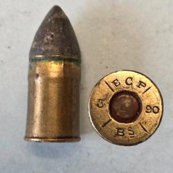 Une cartouche Mle 1873 R&egrave;glementaire tropicalis&eacute;e  dat&eacute;e avant 1900 Poudre noire D