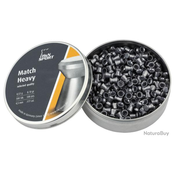 Plombs H&N  Match heavy - Cal 4.5 mm  X 500