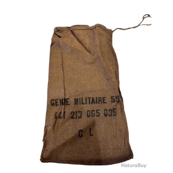 sac de sable en toile de jute fran�ais ann�e 50/60
