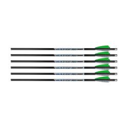 Pack de 6 fl&egrave;ches Carbon Excalibur V-Flight 18"