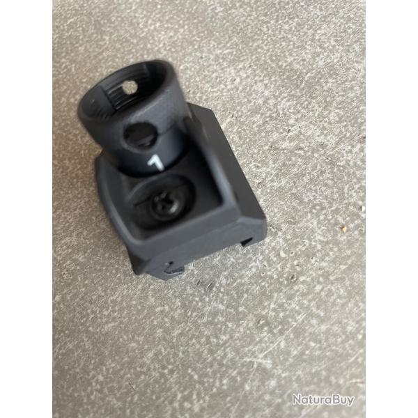 Vis�e arri�re type h&k416Tourelle rotative de 100 � 400m