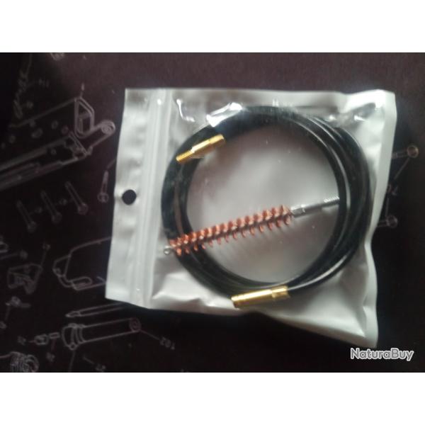 Cordon de nettoyage souple avec �couvillon pour calibre 30