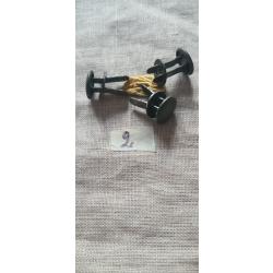 3 Rivets et 3 contre rivets  pour casque WW2