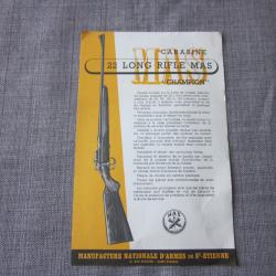 Ancienne publicit&eacute; d'origine de la carabine MAS Champion 22lr