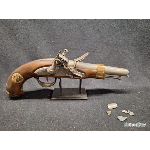 R�plique pistolet � silex napol�onien AN XIII - 1� sans prix de r�serve !!