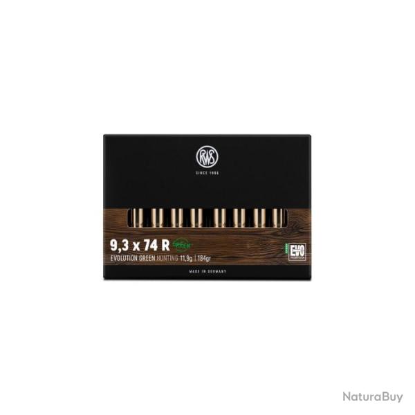 Balles RWS Evo Green - Cal. 9.3x74 R - 9.3x74R / Par 1