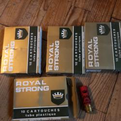 Cartouche cal 16/65 plomb 5 royal strong