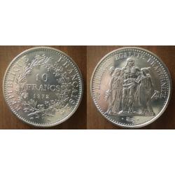 France 10 Francs 1972 Neuve Hercule Argent Frs Frs Frc Piece Europe