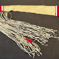 Magnifique scabbard crow &eacute;tui &agrave; fusil perl&eacute; seedbeads indien des plaines