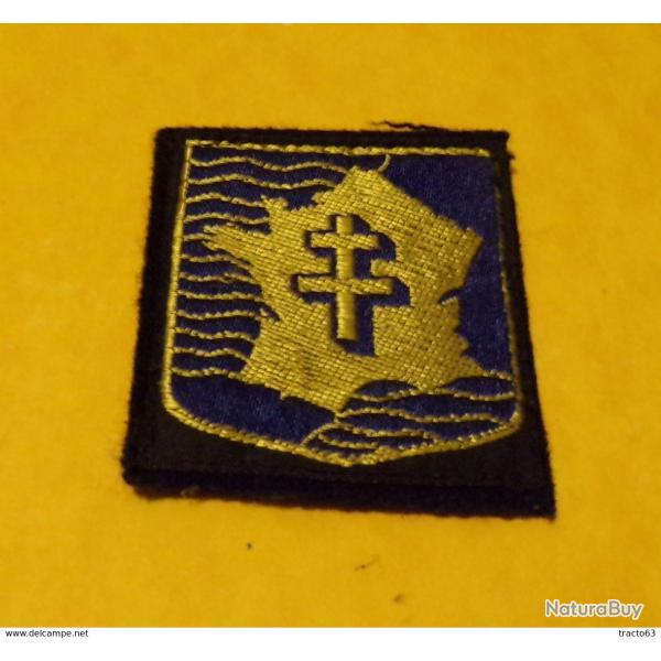 2� DIVISION BLINDEE  TYPE 2655 , INSIGNE D'EPAULE EN TISSU , MODELE ANCIEN , OBSOLETE POUR COLLECTIO