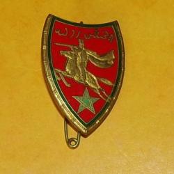 2&deg; R&eacute;giment de Spahis, bandeau vert, &eacute;mail, dos guilloch&eacute;, FABRICANT DRAGO PARIS  ,HOMOLOGATION 452,