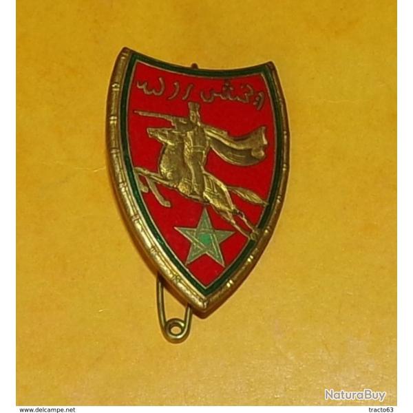 2� R�giment de Spahis, bandeau vert, �mail, dos guilloch�, FABRICANT DRAGO PARIS  ,HOMOLOGATION 452,