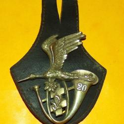 20&deg; Bataillon de Chasseurs Alpins, hauteur 56 mm, FABRICANT ARTHUS BERTRAND PARIS DEPOSE, HOMOLOGATI