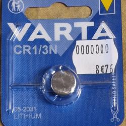 Pile CR1/3N Varta Lithium - HILMAR SUPER DESTOCK !!!