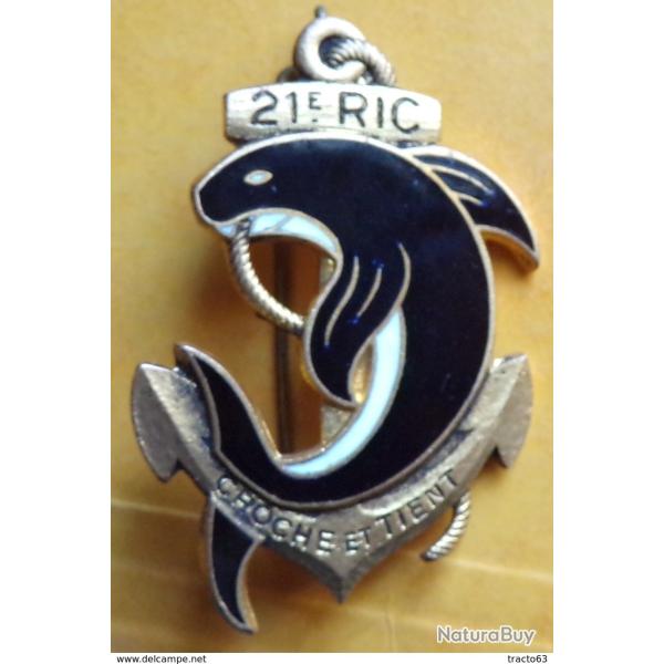 21� R�giment d'Infanterie Coloniale, gros marsouin, d�pos�, plat, FABRICANT DRAGO PARIS NICE 43 RUE