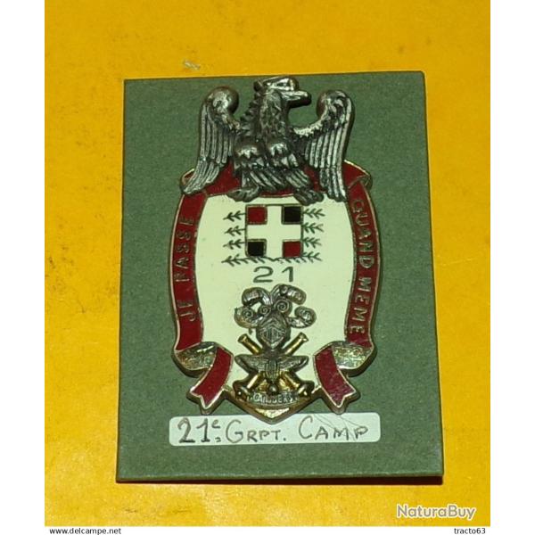 21� R�giment d'Infanterie de Camp, CANJUERS, FABRICANT DRAGO PARIS  ,HOMOLOGATION  2876  , ETAT VOIR