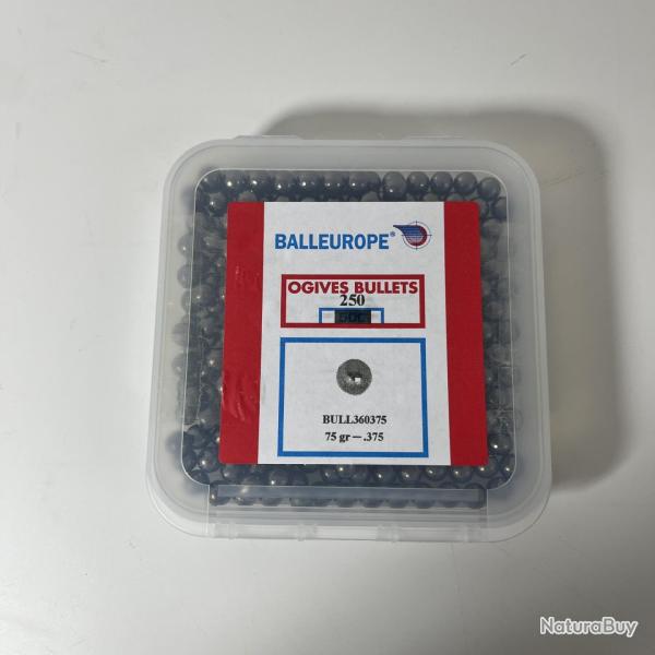 Ogives bille plomb Balleurope calibre 36 .375 x250