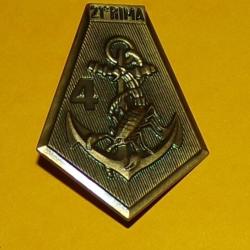 21&deg; R&eacute;giment d'Infanterie de Marine, 4&deg; Escadron, bronze, matricul&eacute; 145 , FABRICANT  J.BALME SAUMUR