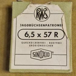 Bo&icirc;te de 10 cartouches RWS cal. 6,5x57R