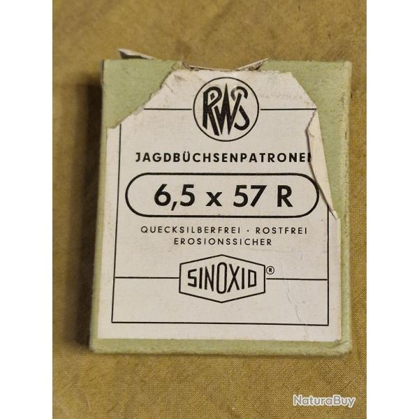 Bo�te de 10 cartouches RWS cal. 6,5x57R