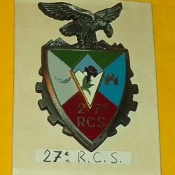 27&deg; Rgt de Commandement et Soutien, dos grenu, 2611 centr&eacute;, FABRICANT DELSART SENS  ,HOMOLOGATION  2