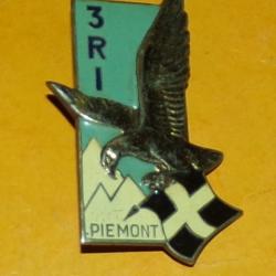 3&deg; R&eacute;giment d'Infanterie, &eacute;mail, dos guilloch&eacute;, pastille oblongue, FABRICANT&nbsp;DRAGO PARIS&nbsp;,HOMOLOGATI