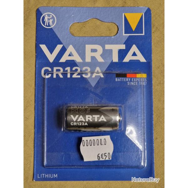 Pile CR123A Varta Lithium - HILMAR SUPER DESTOCK !!!
