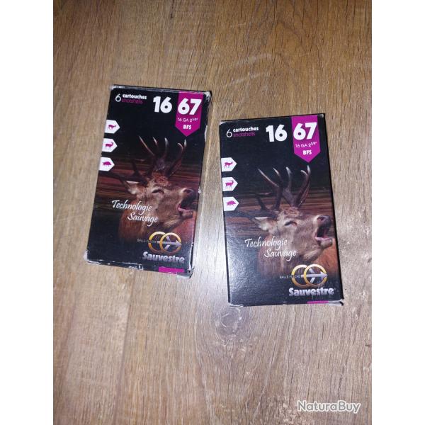 2 bo�tes de sauvestre calibre 16/70