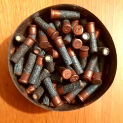 Boite m&eacute;tal 100 cartouches calibre 6mm GEVELOT pour armes de salon. Fin 19&egrave;me  si&egrave;cle.