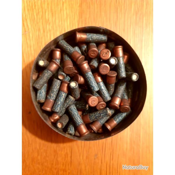 Boite m�tal 100 cartouches calibre 6mm GEVELOT pour armes de salon. Fin 19�me  si�cle.