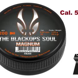 Plombs Black Ops SOUL MAGNUM  plat - Cal. 5.5 mm  X 200