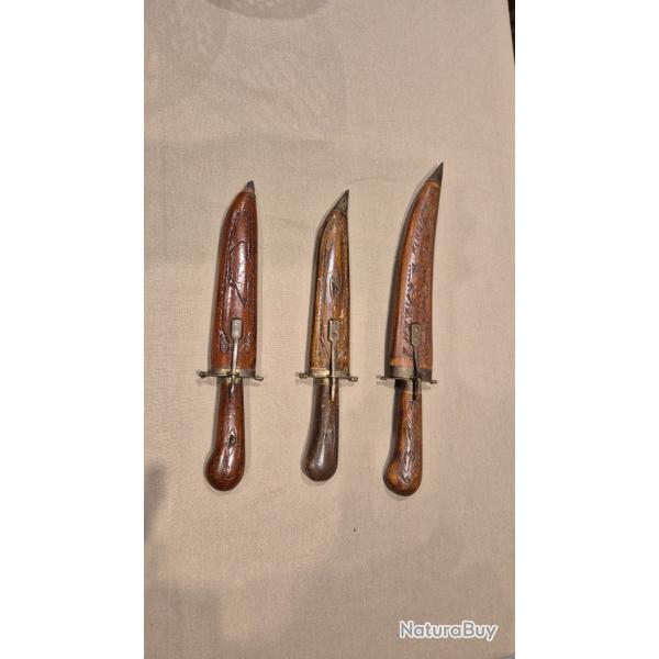 Lot couteaux Indien