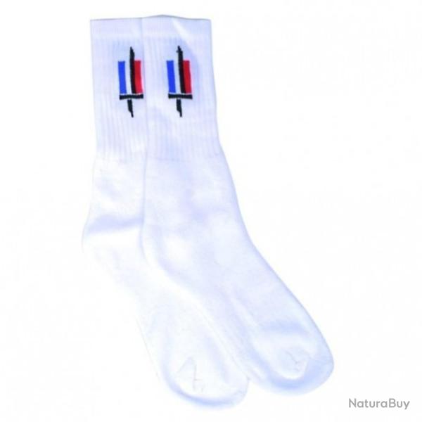 Chaussettes de Sport - Arm�e de Terre 43/46 Blanc