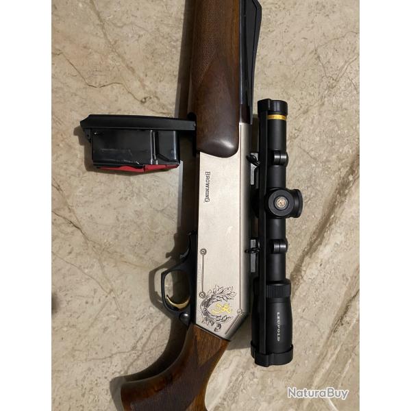 BROWNING BAR LONGTRACK AVEC LUNETTE LEUPOLD VX-6 POINT ROUGE