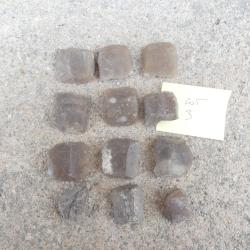 Lot de 12 Pierres a silex blonds pour Fusils r&egrave;glementaires 1777  An IX 1822 Lot 3