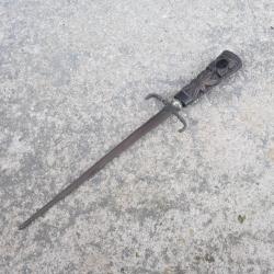 Second Empire Dague de Vertue Stylet sans Fourreau