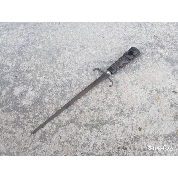 Second Empire Dague de Vertue Stylet sans Fourreau