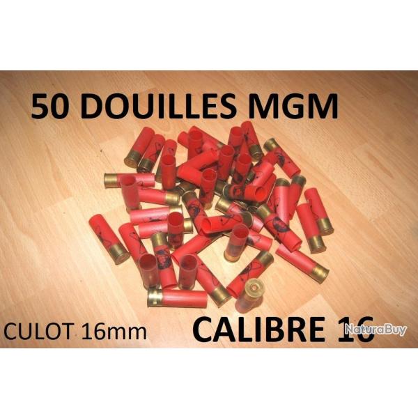 LOT 50 douilles MGM calibre 16 plastique longueur 65mm culot de 16mm - VENDU PAR JEPERCUTE (D25D105)