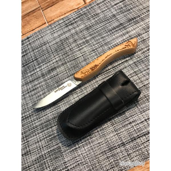 Couteau � boule manche en bois de h�tre