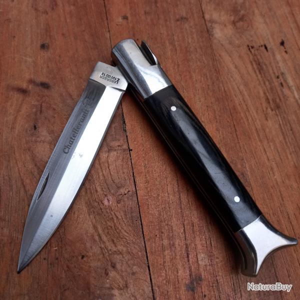 Joli Couteau CHATELLERAUT par LEBERGER Manche en Bois