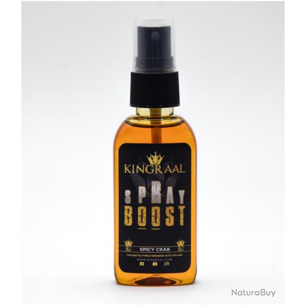 Spray Boost Spicy Crab 55ml Kingraal - Booster Attractant Crabe �pic� Carpe