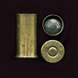.44 S&W Russian - int&eacute;ressant tir r&eacute;duit balle sph&eacute;rique interne - marquage : W.R.A.Co. 44 S.&W. R.