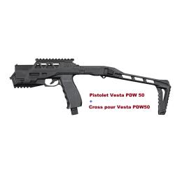 Pistolet Vesta  PDW50 + CROSSE -  Cal 50 Gen  17 Joules