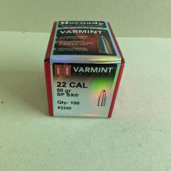 Ogives Hornady .22 50 gn SP SX