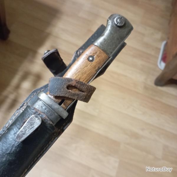 Ba�onnette 98K au m�me No avec porte fourreau  43 fnj