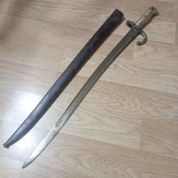 Ba&iuml;onnette Chassepot St Etienne 1869